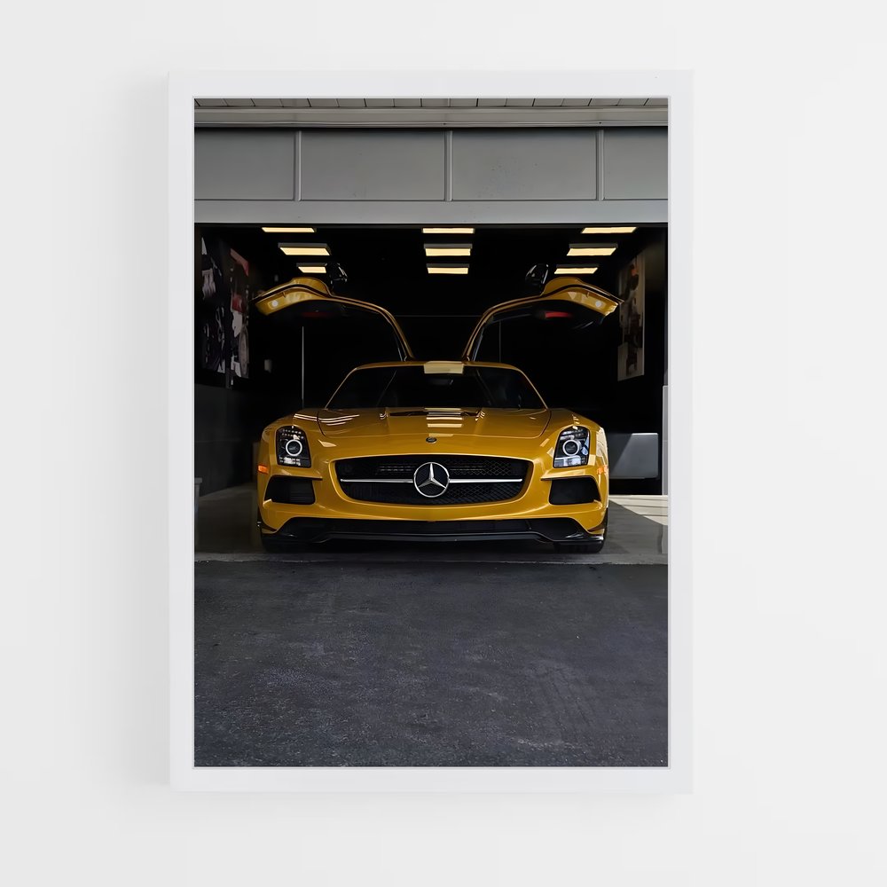 Poster Sls amg black series élégant – affiche Mercedes (vue 3)